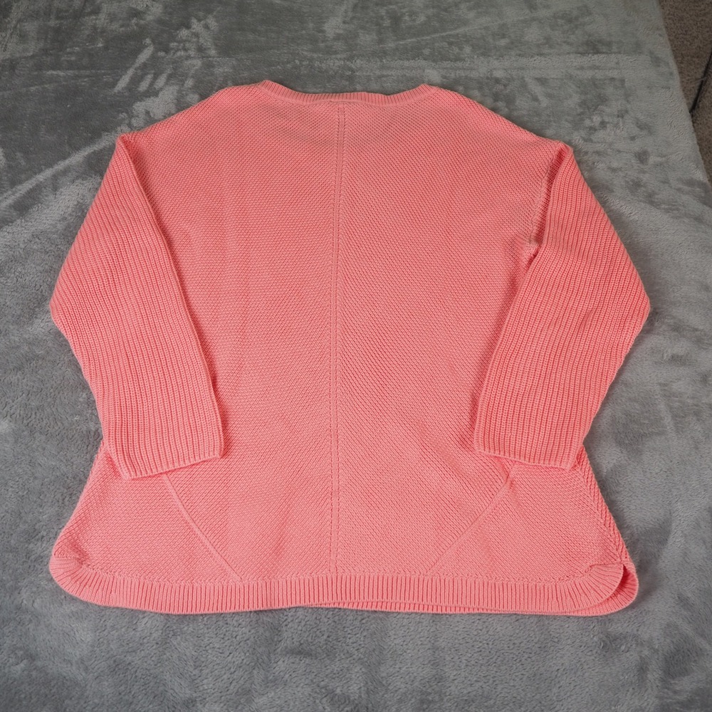 NWT Talbots Pima Cotton Pullover Knit Sweater Plus Size 1X Pink New Center Seam - Picture 9 of 10